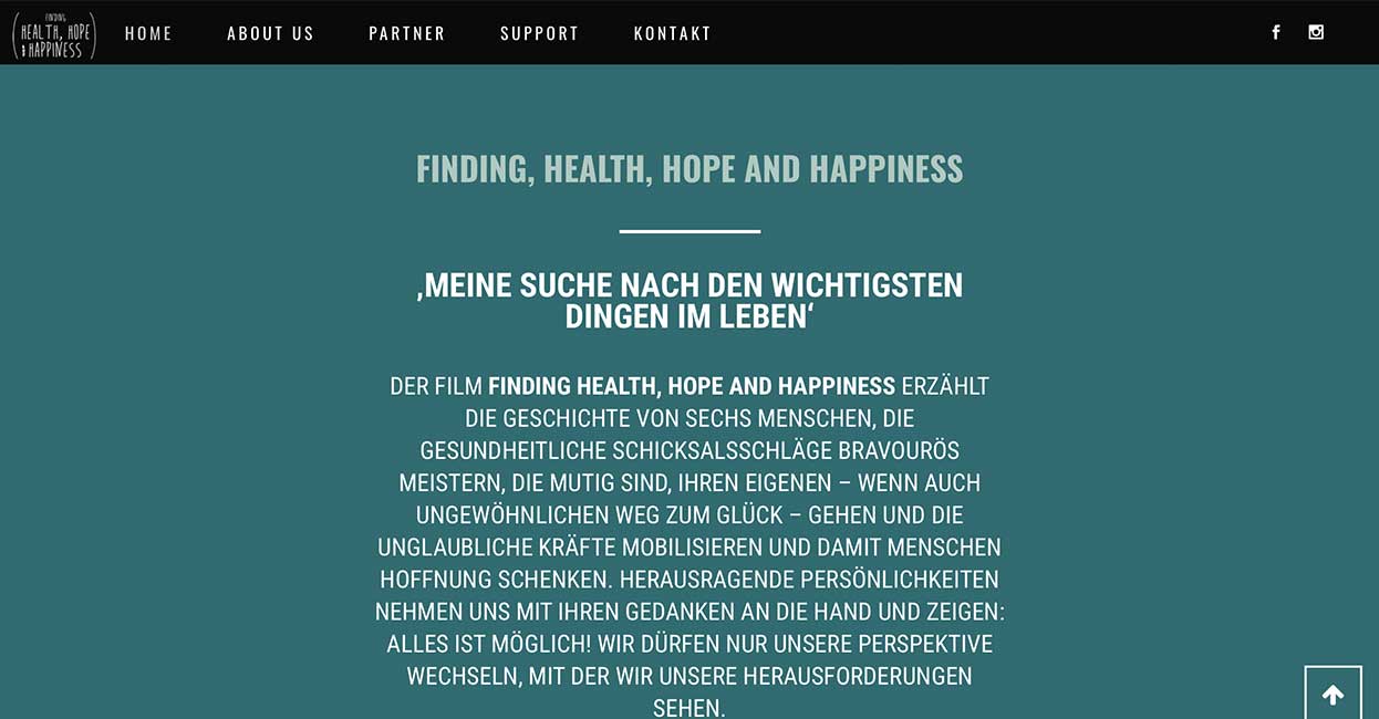 Referenz Finding Health Hope and Happiness